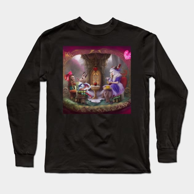 Tea Party Long Sleeve T-Shirt by DM